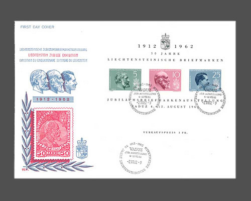 7th Stamp exhibition - 50 Years of Liech