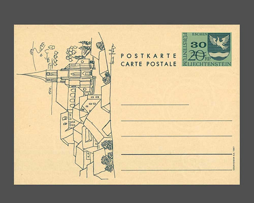 Postkarte: Gemeindwappen