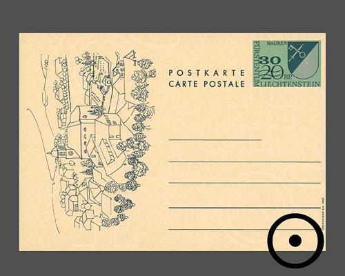 Postkarte: Gemeindwappen