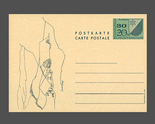 Postkarte: Gemeindwappen