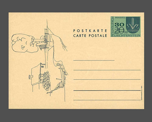 Postkarte: Gemeindwappen