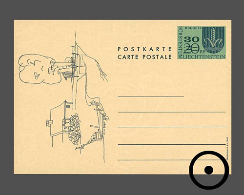 Postkarte: Gemeindwappen