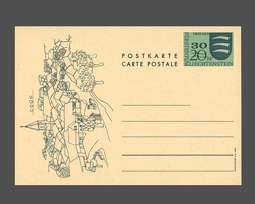 Postkarte: Gemeindwappen