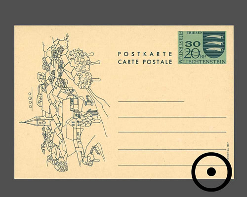 Postkarte: Gemeindwappen