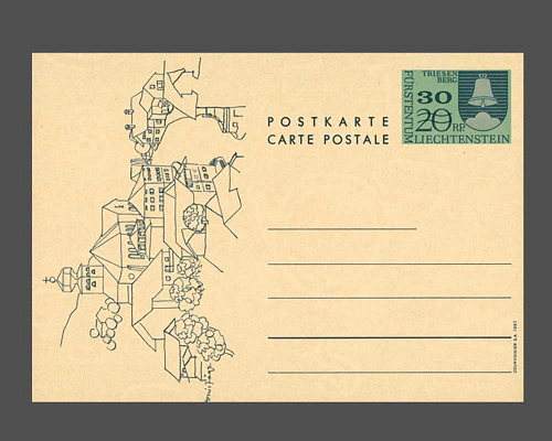 Postkarte: Gemeindwappen