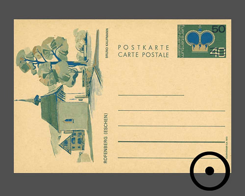 Postkarte: Fürstenkrone