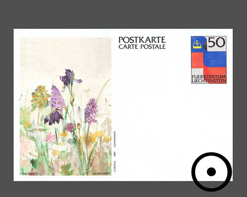 Postkarte: Landesflagge