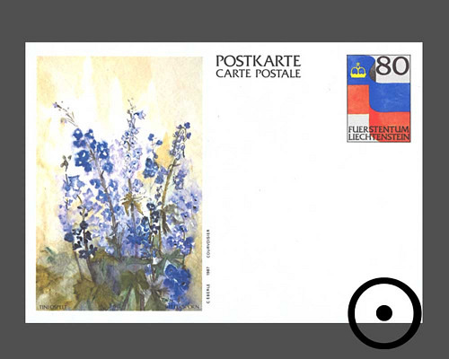Postkarte: Landesflagge