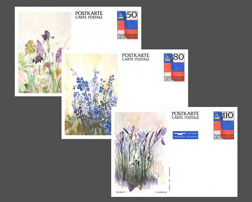 Postkarte: Landesflagge