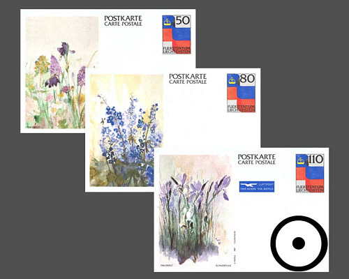 Postkarte: Landesflagge