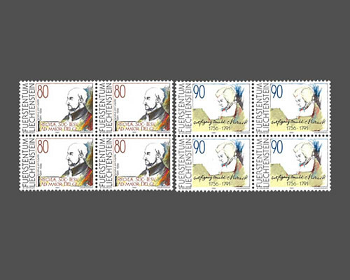 Memorial stamps for Ignatius Loyola