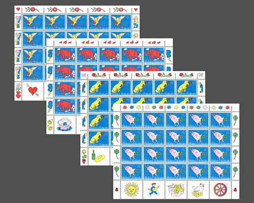 Greeting stamps