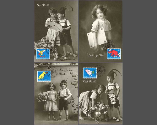 Greeting stamps
