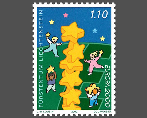 Europa - Children building a tower of st