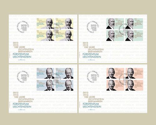 100 Jahre Liechtenstein Briefmarken