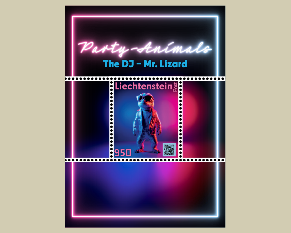 Crypto Stamp - Party-Animals - Stamps - Philatelie Liechtenstein
