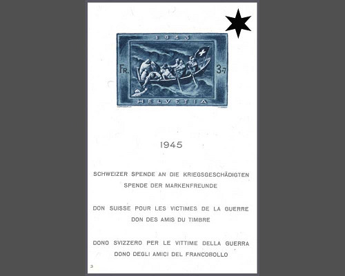 Schweizer Spende an die Kriegsgeschädigt