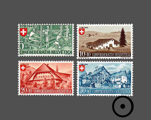 Pro Patria Berufe und Schweizer Häuser