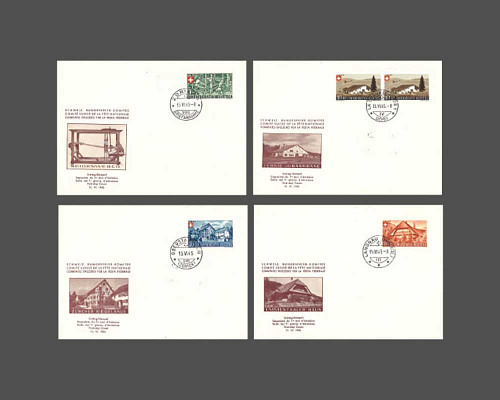 Pro Patria Berufe und Schweizer Häuser