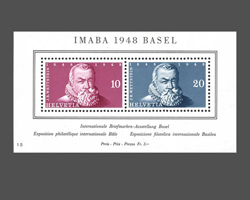 Souvenir sheet to commemorate the Int.