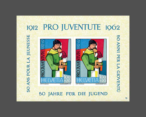 Jubiläumsblock - 50 Jahre Pro-Juventute-