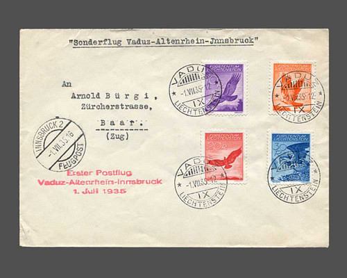 10, 15, 20 + 30 Rp. Adler 1935 - glatte