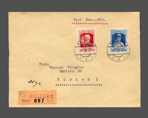 20 Rp. und 30 Rp. Huldigung 1929 auf WER