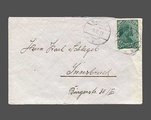 20 Heller Regierungsjubiläum 1918 auf Br