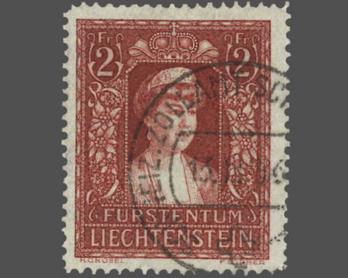Mi.Nr. 140, CHF 2.00 Fürstin Elsa 1935,