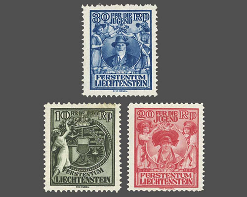 MiNr. 116-118 * mit Falz, 20Rp. 2 starke