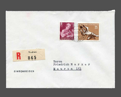 Mi.Nr. 324, 25 Rp. Fussball 1954 mit Mi.