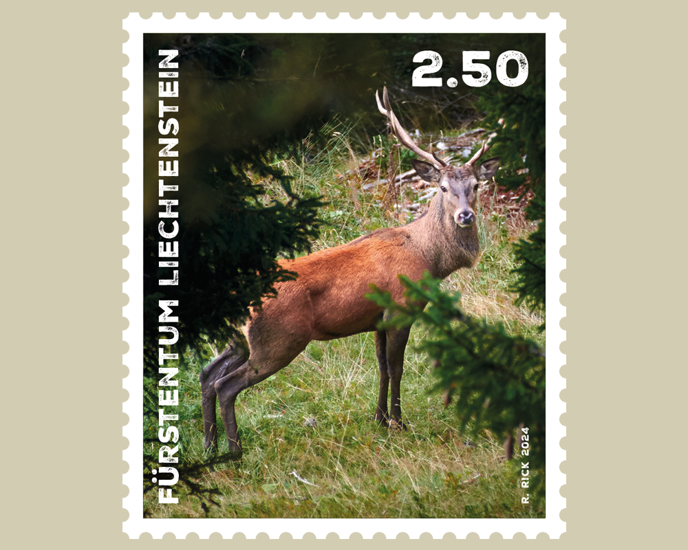 Wildtiere in Liechtenstein Portomarken Philatelie Liechtenstein
