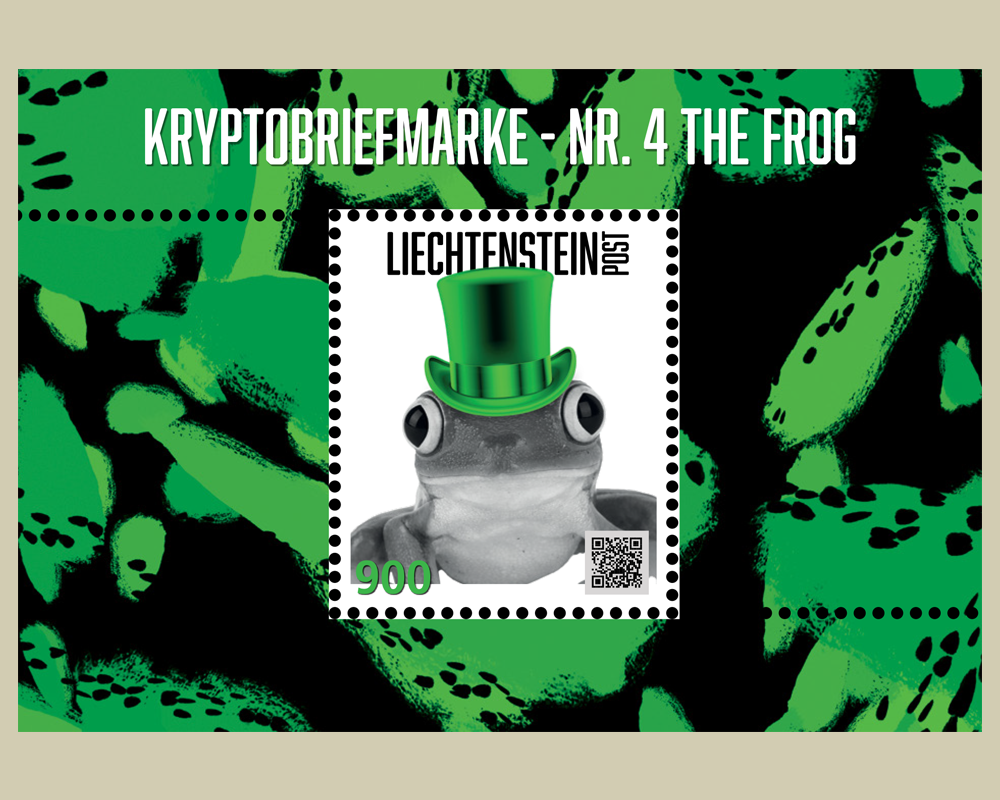 Crypto Stamp - Nr. 4 The Frog - Stamps - Philatelie Liechtenstein