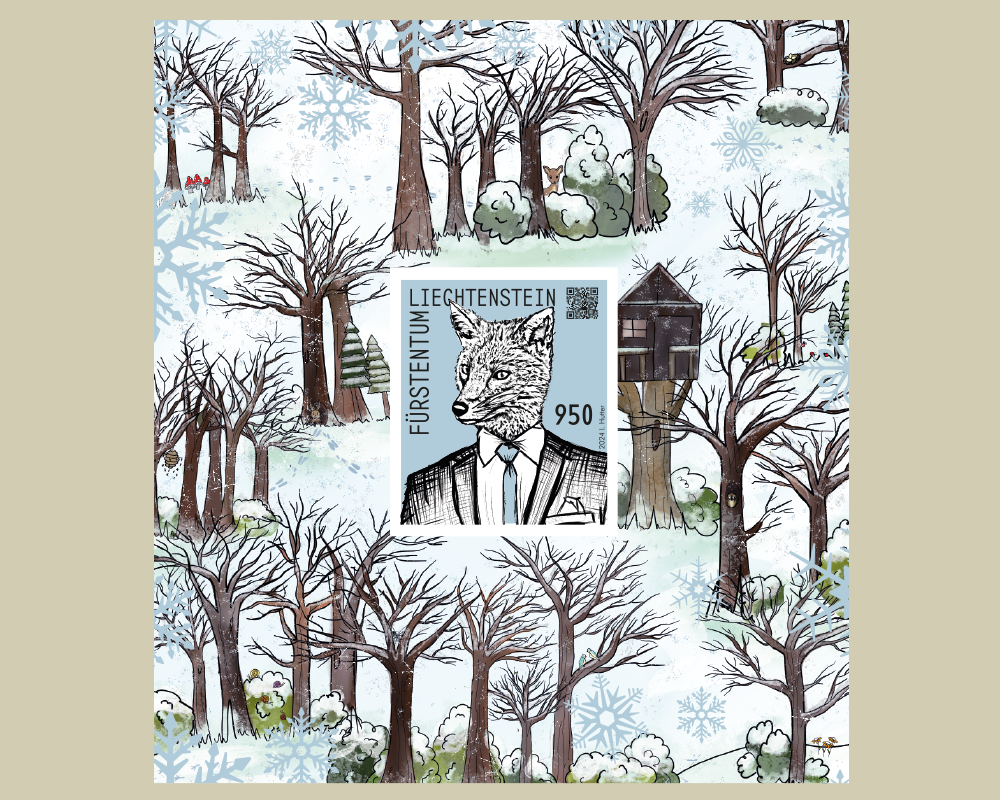 Crypto Fox - Stamps - Philatelie Liechtenstein