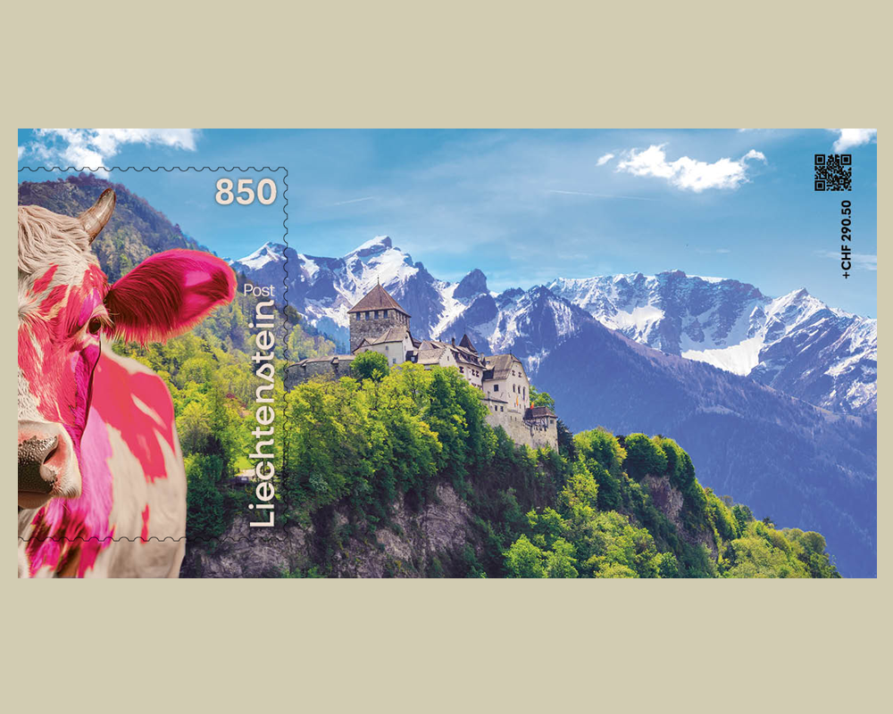 Crypto Stamp CHLI - Pink - Crypto CHLI - Philatelie Liechtenstein