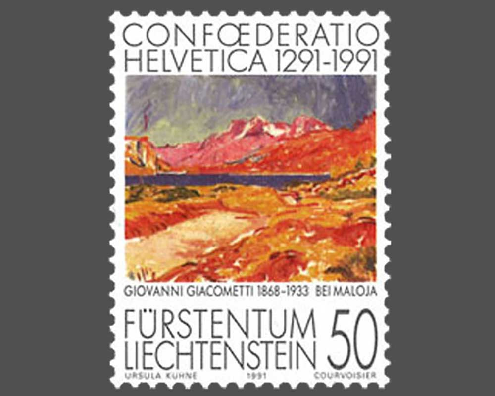 Salute to Switzerland - Paintings - 1999 - 1980 - Philatelie Liechtenstein