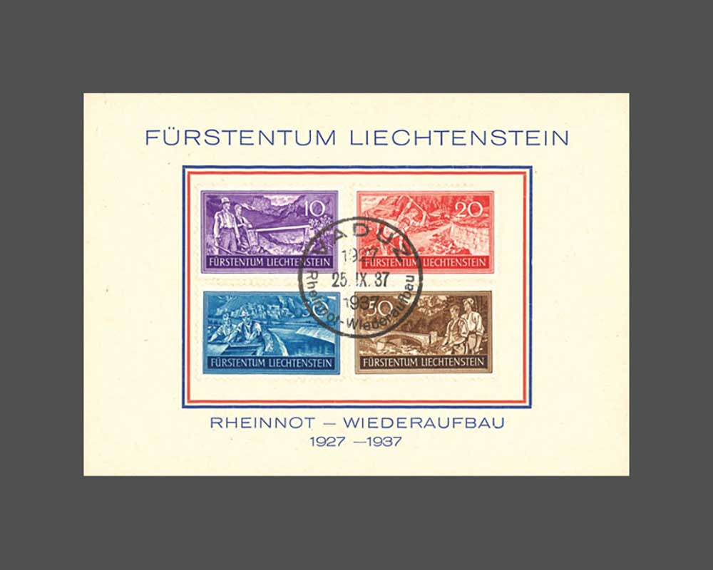 PHILATELIE LIECHTENSTEIN DONGGUAN HINSTIN 1920