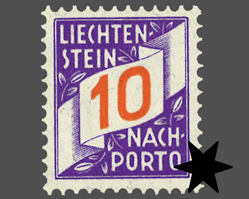 Ziffern im schrägen Band