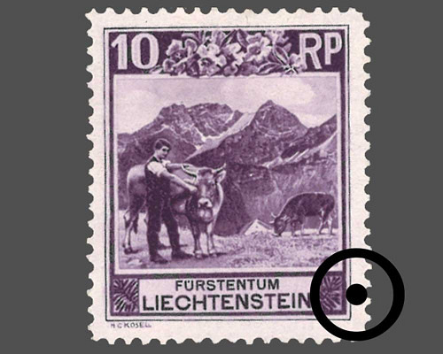 Kosel / perforation C: L 11œ : 10œ