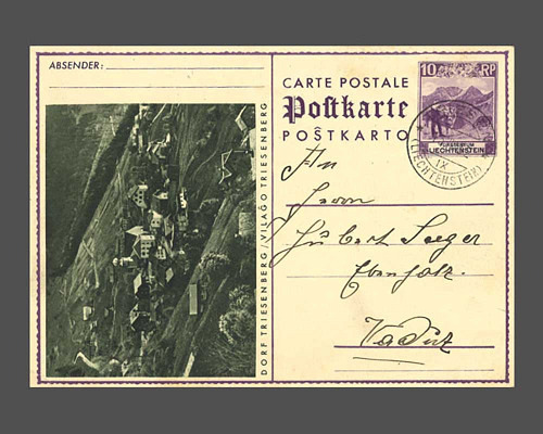 Postcard: Mountain pasture on Bettlerjoc