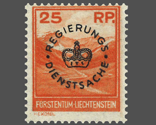 Freimarken 1933 mit kreisförmigem schwar