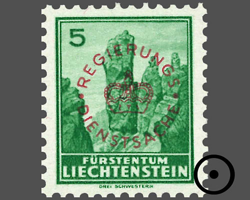 Timbres-poste courants 1934/1935 avec su