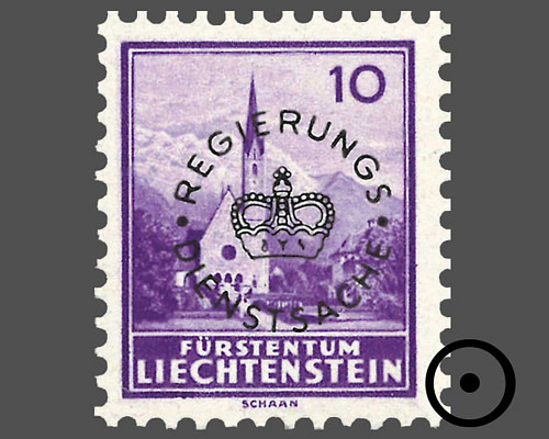 Timbres-poste courants 1934/1935 avec su