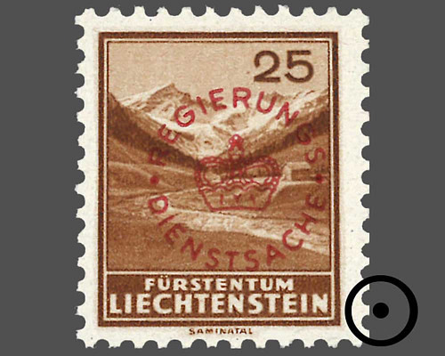 Timbres-poste courants 1934/1935 avec su