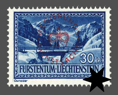 Timbres-poste courants 1934/1935 avec su