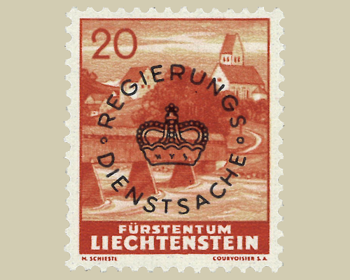 Freimarken 1937/1938 mit kreisförmigem A