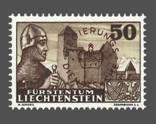 Definitive stamps 1937/1938 with circula