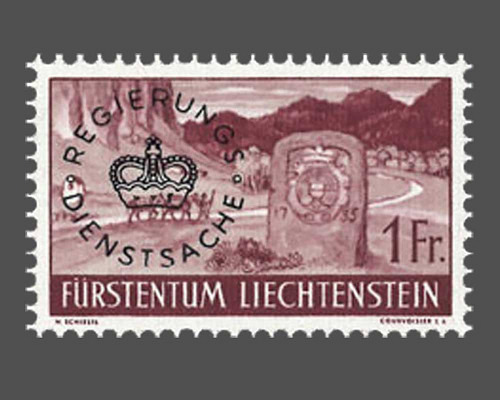 Freimarken 1937/1938 mit kreisförmigem A