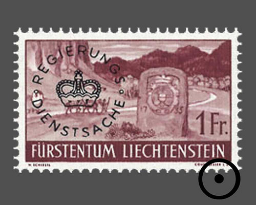 Freimarken 1937/1938 mit kreisförmigem A
