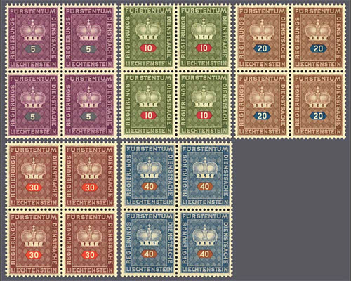 Princekrone / white gummed stamp paper